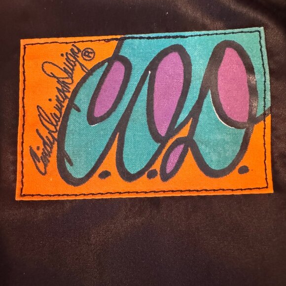 RARE VTG Cynthia Owings Wool Bomber Jacket / C.O.D. Navajo Design Coat - Picture 8 of 11